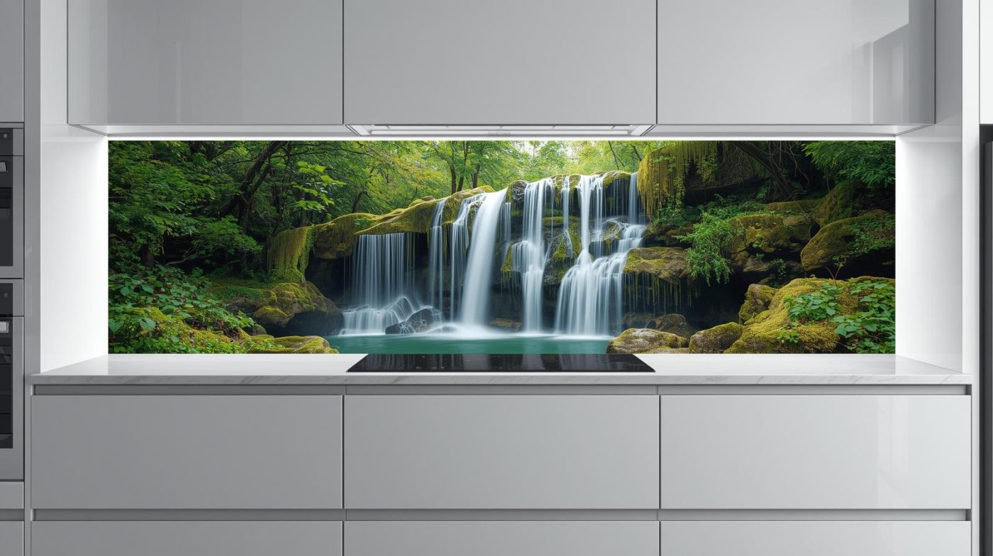 Kính ốp bếp 3D
