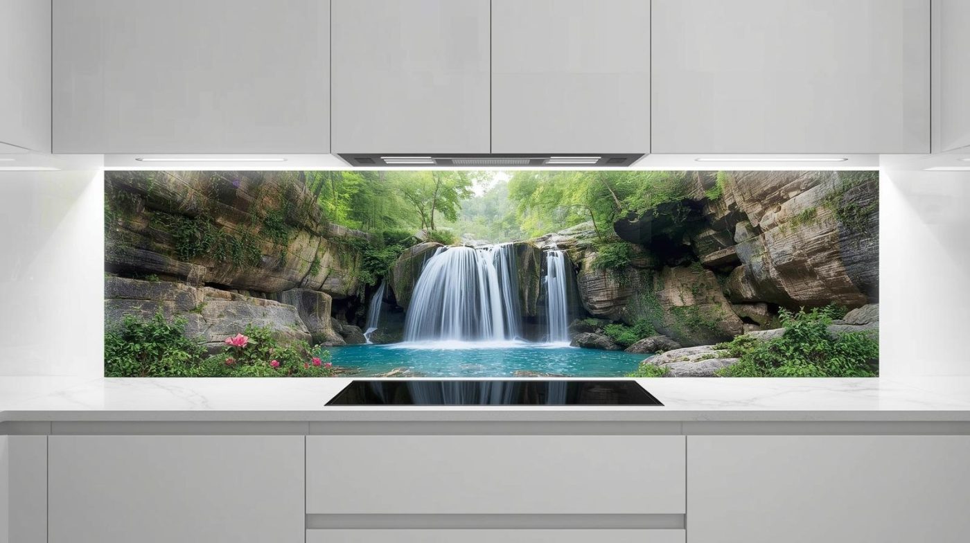 Kính ốp bếp 3D