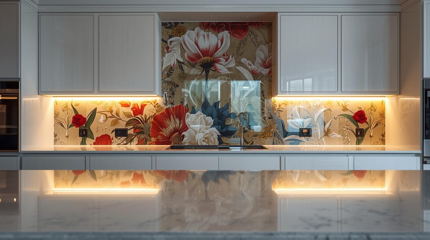 kính ốp bếp nghệ thuật