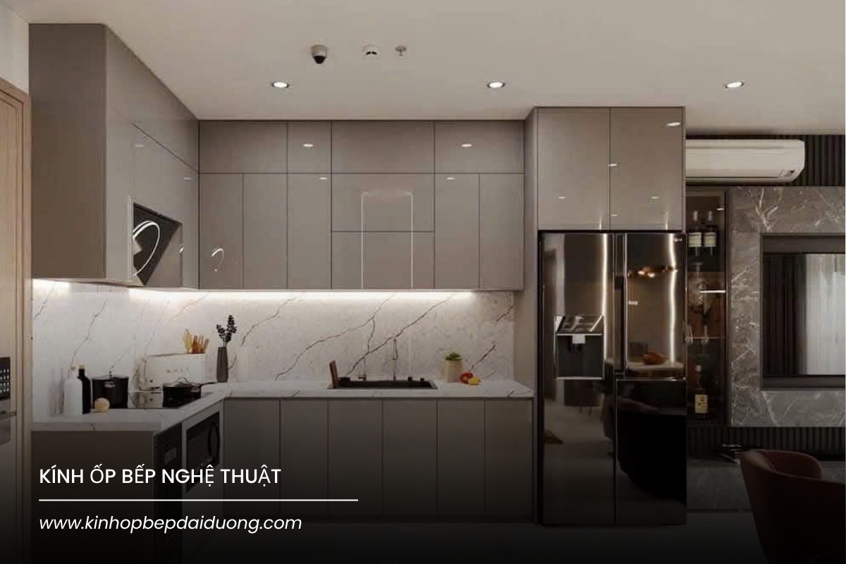 Kính Ốp Bếp Nghệ Thuật